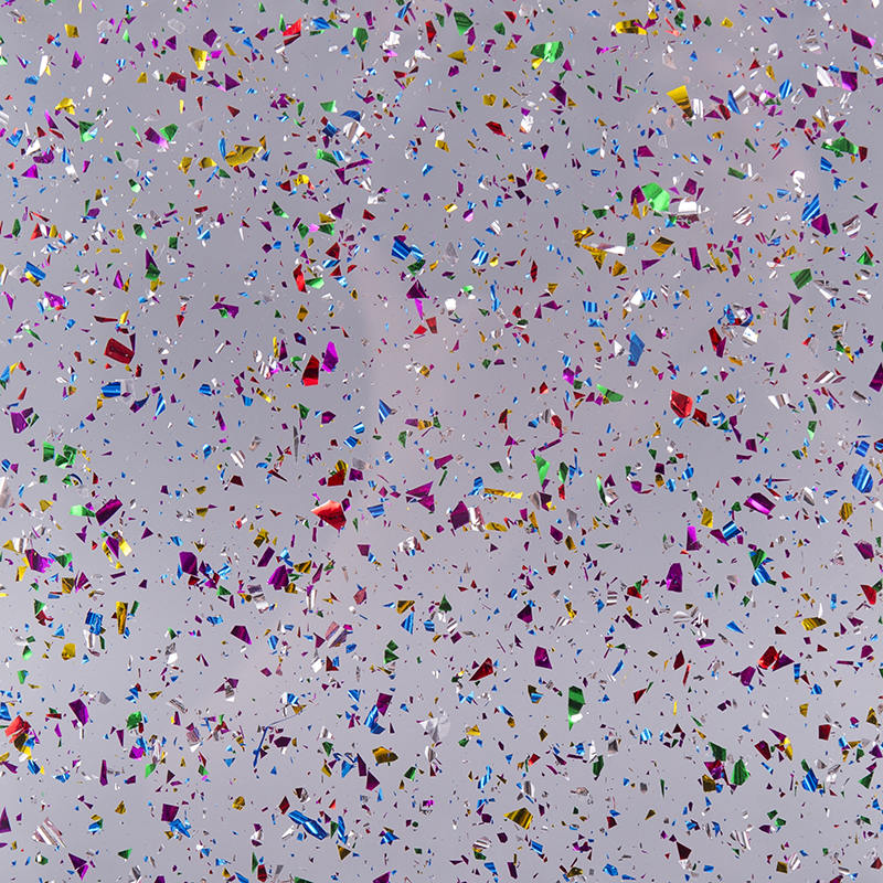 Lembaran akrilik berwarna bergemerlapan corak