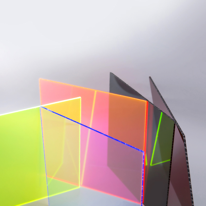 Lembaran akrilik berwarna -warni