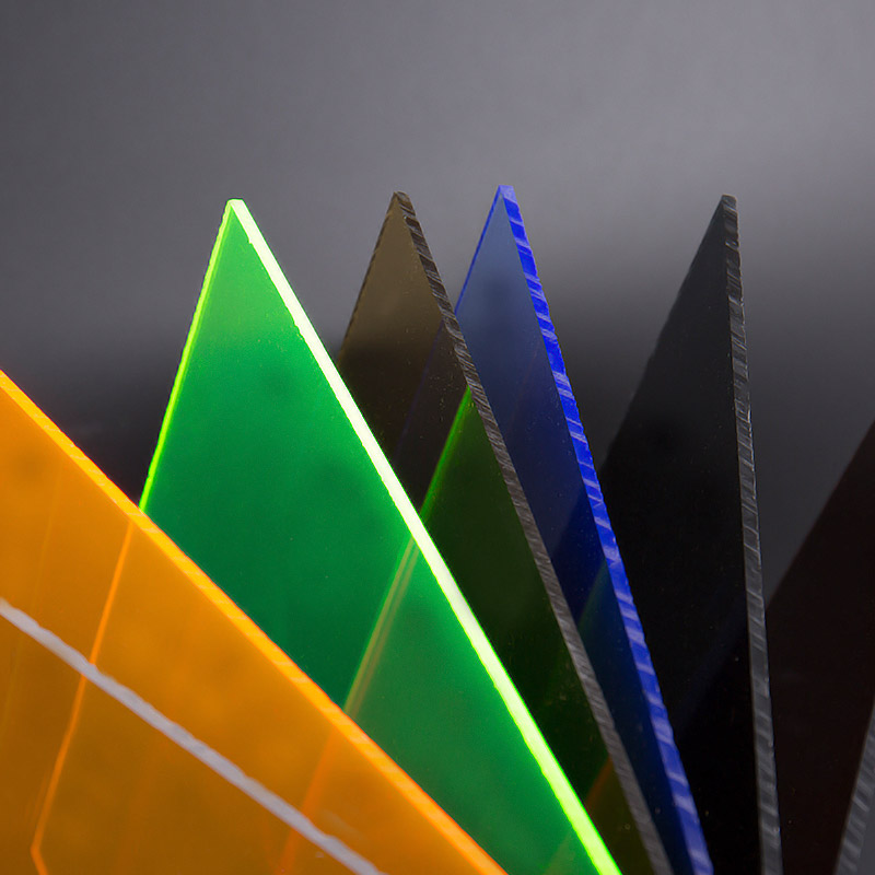 Lembaran akrilik berwarna -warni