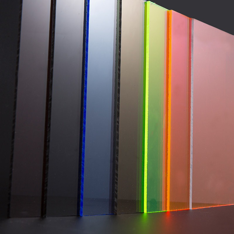 Lembaran akrilik berwarna -warni