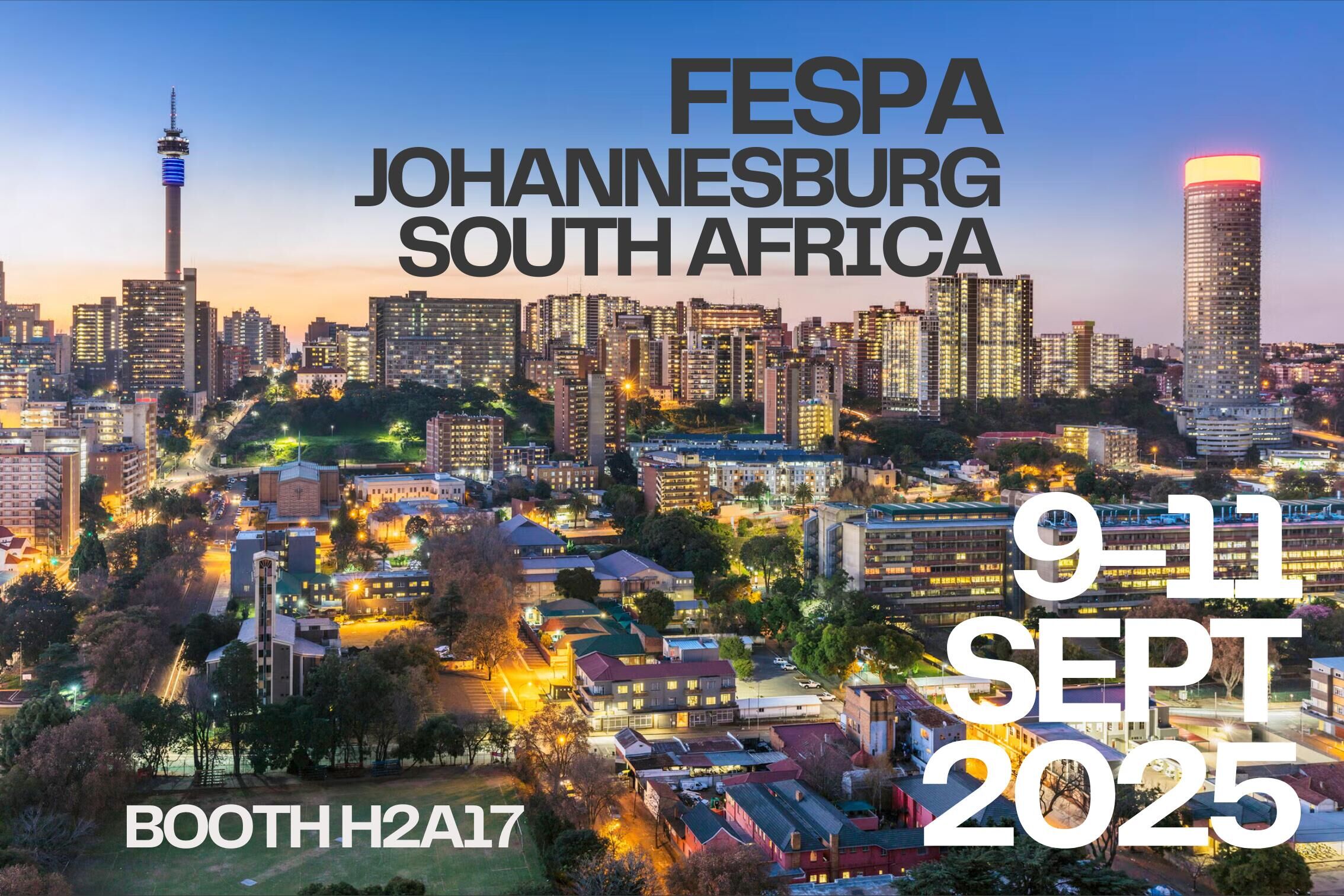 Fespa Afrika 2025 September 9-11 Johannesburg, Afrika Selatan H2A17